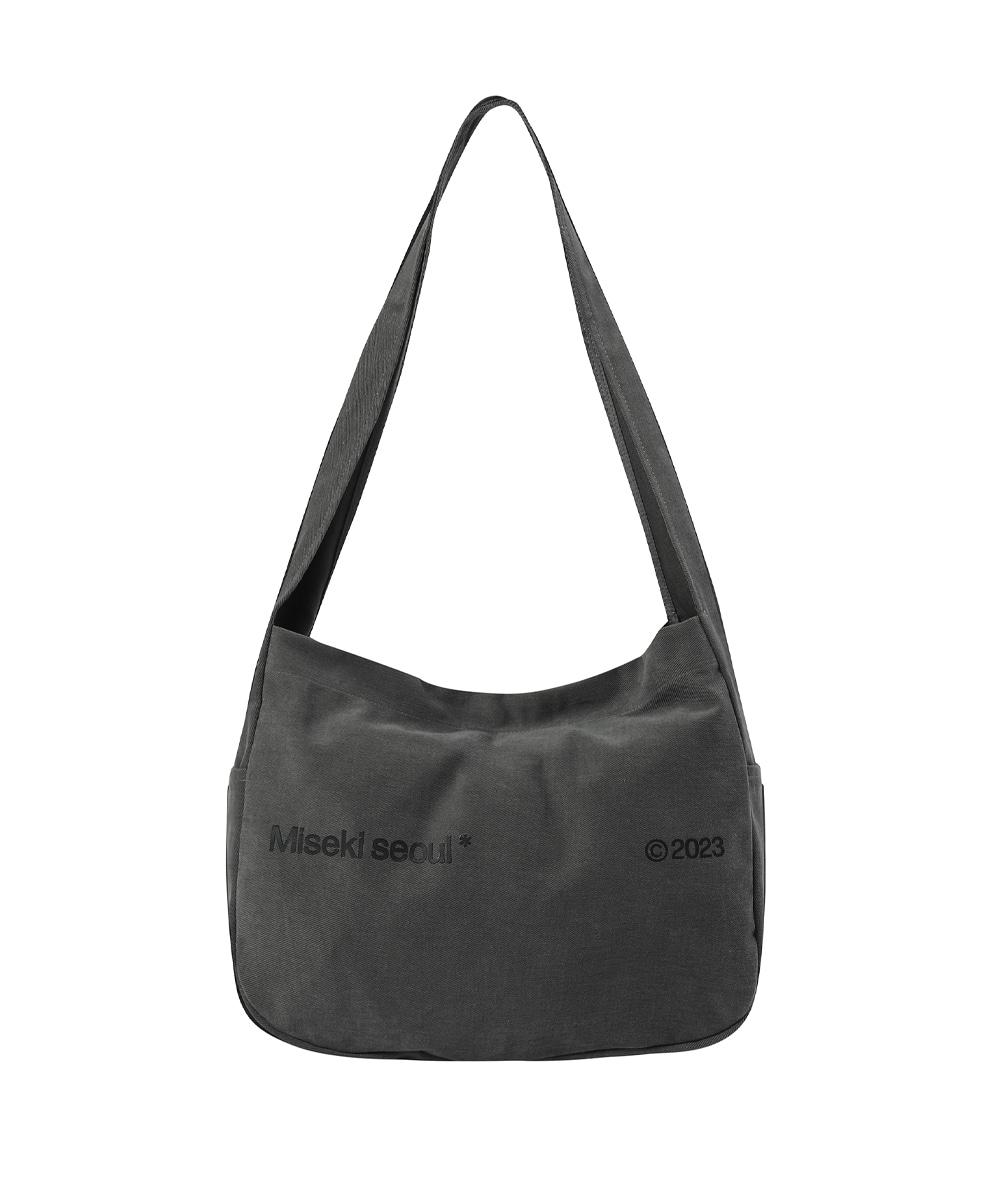[6/28일 발송]Cotton big crossbag CHARCOAL