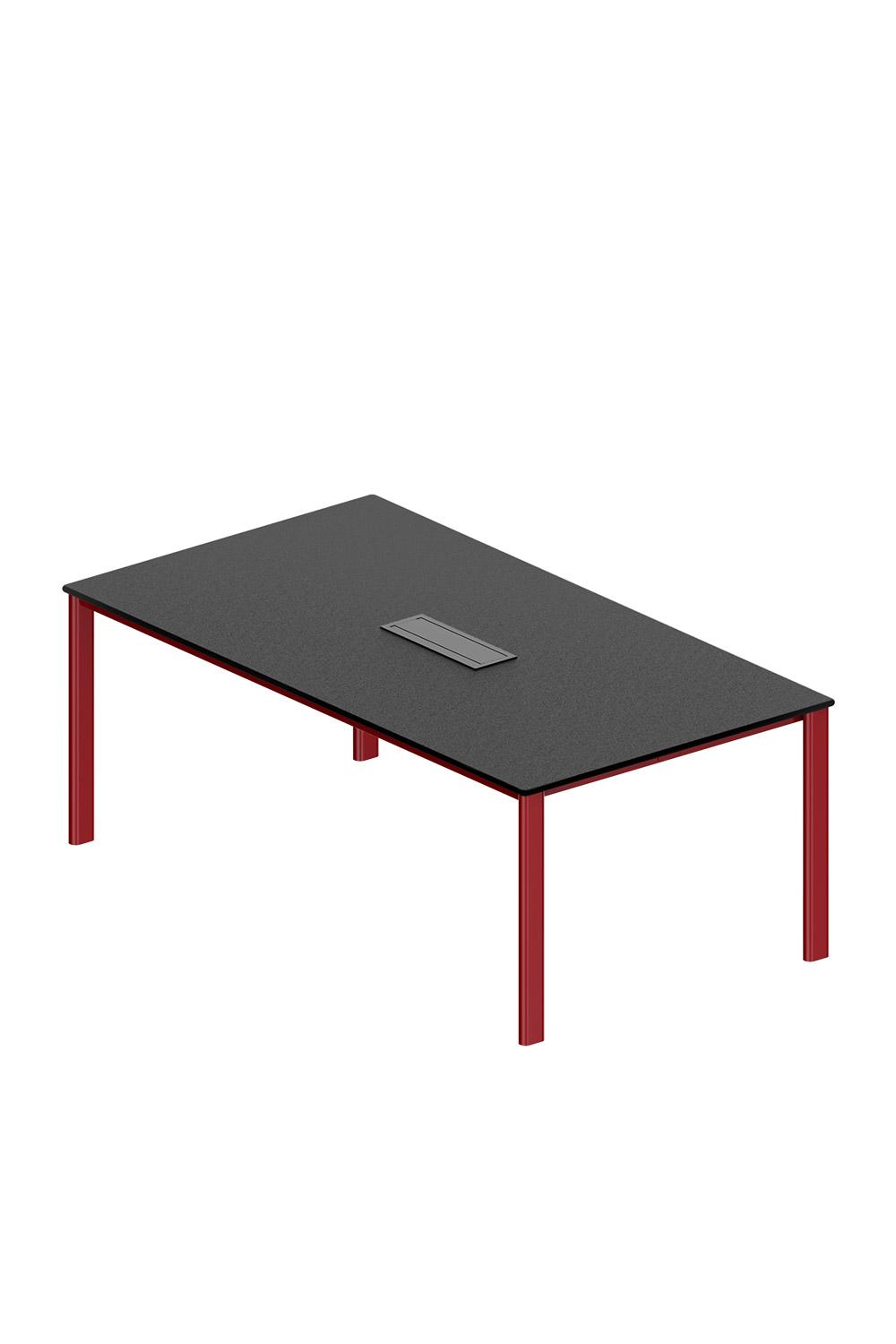 레어로우 워크 미팅 테이블 - 레어 레드