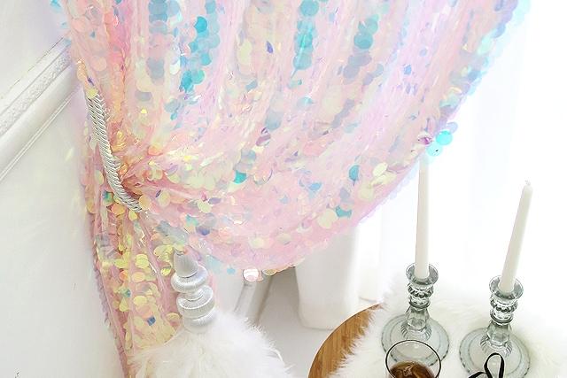 홀로그램 빅 스팽글 커튼 3type & 3size