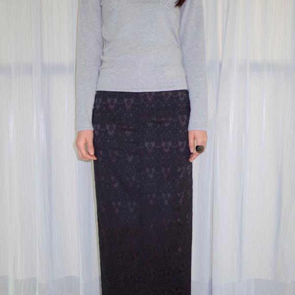jacquard maxi skirt