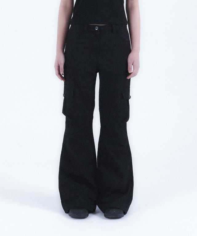 ★ MISEKI SEOUL★ Shirring bootscut pants CHARCOAL MSK24030 Miseki seoul】Shirring bootscut pants | OUR BRAND,Miseki
