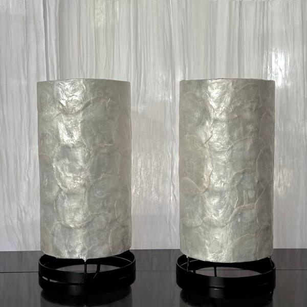 [EDIT] Handmade shell pearly lamp