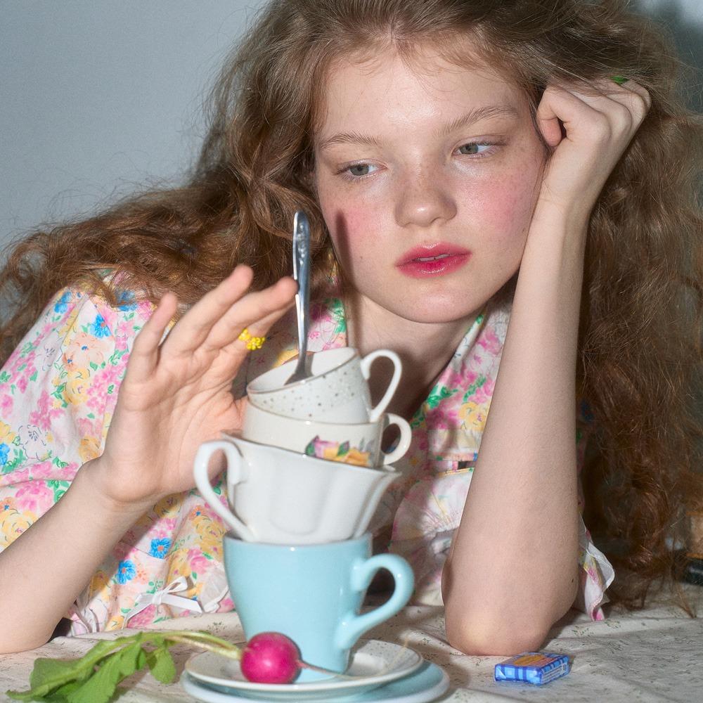 프루앙 반팔 여성페어 아이보리 (40수)