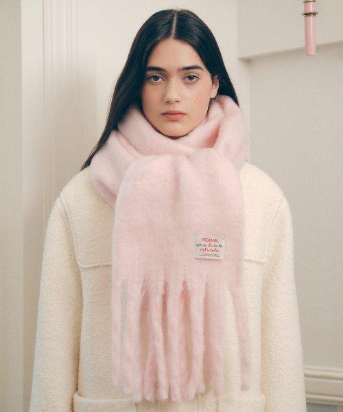HAIRY MUFFLER LIGHT PINK