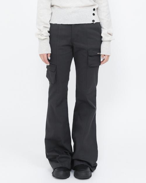 Line pocket cargo pants CHARCOAL