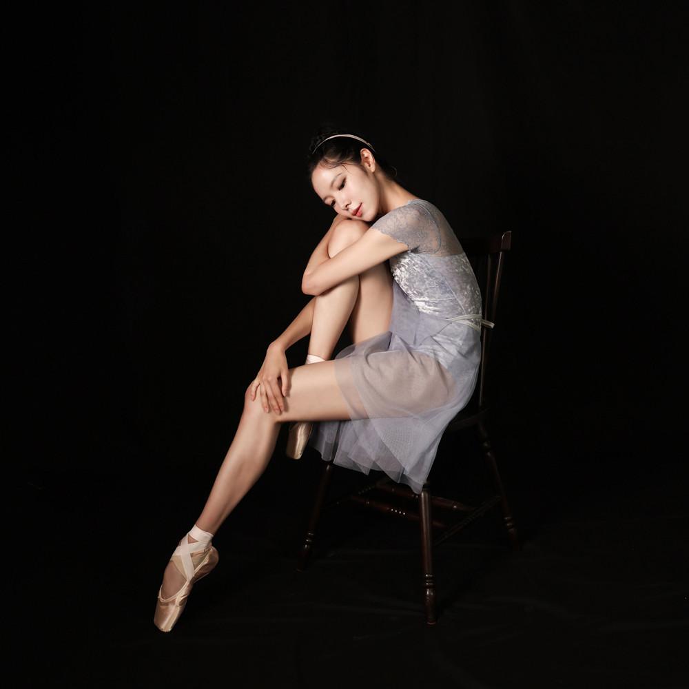 Beni 랩 스커트/ 펄블루, 성인발레복