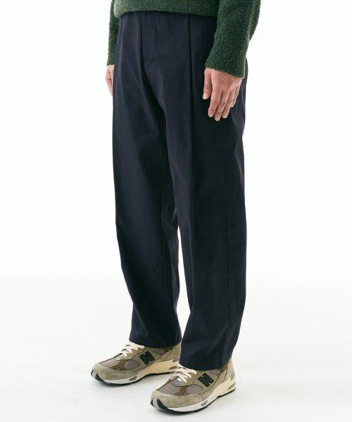 코튼 실루엣 팬츠 네이비