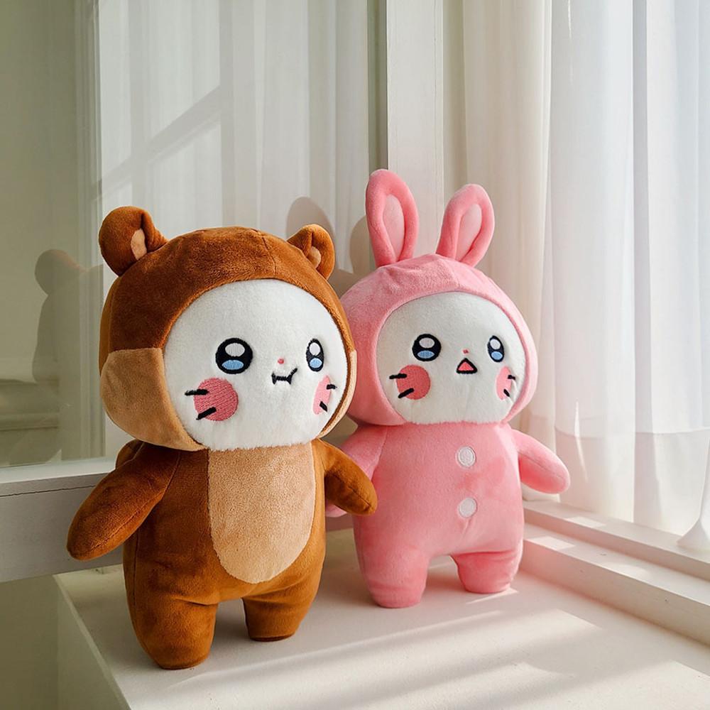 냐한남자 잠옷입은 춘배 28cm 봉제 인형 2종 토끼잠옷 춘배 다람쥐잠옷 춘배