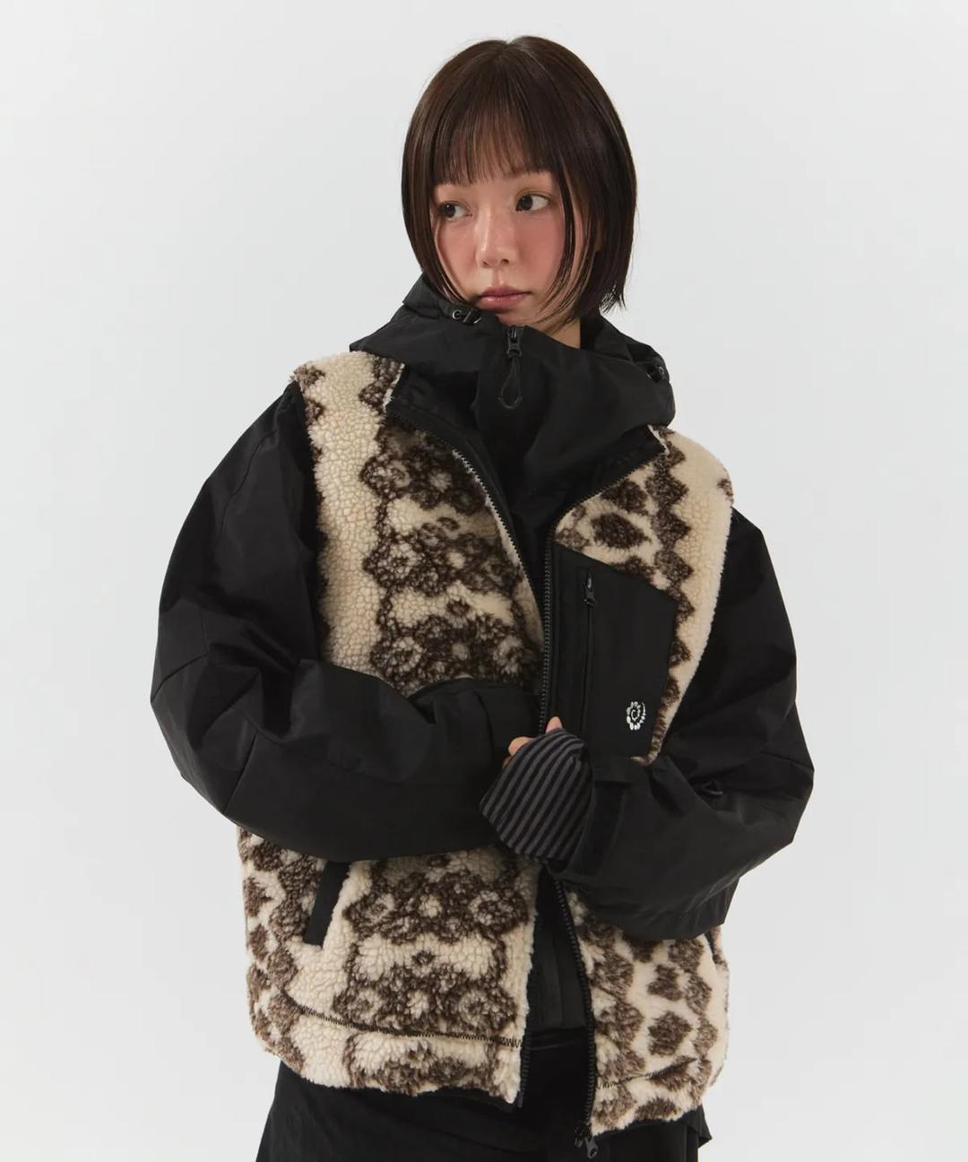 패러킷 아즈텍 리버시블 플리스 베스트 (Brown)