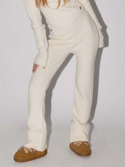 RB Long Slim Knit Pants Ivory
