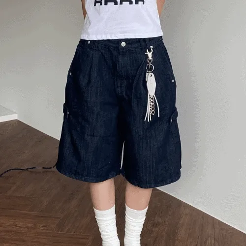 [MD PICK❗️/강력추천]비죠 패치 생지 버뮤다 팬츠 ( 2 color )