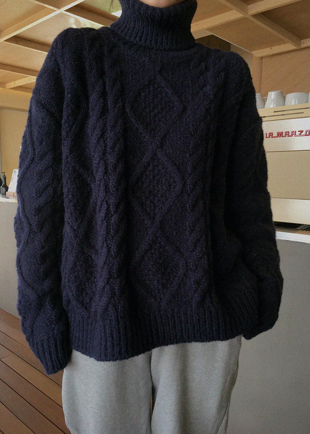 winter pullover / navy