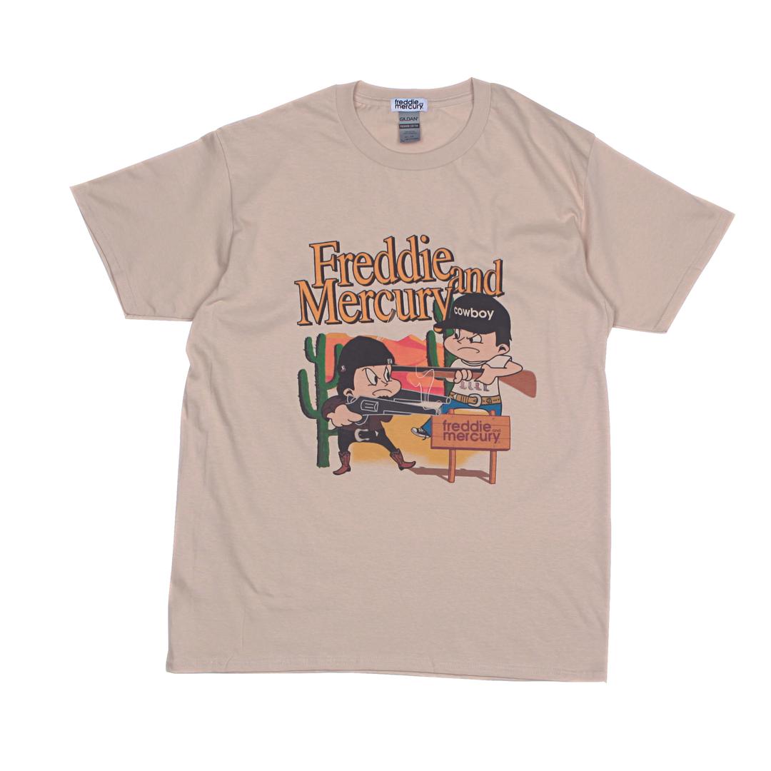 FREDDIE VS MERCURY T-SHIRT (SAND)