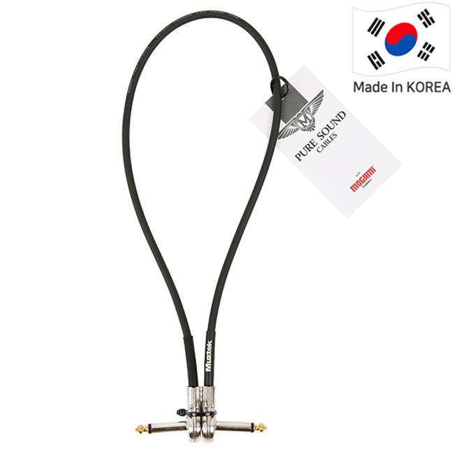 Muztek - Pure Sound 모가미 2319 패치 케이블 팬케익 타입 60cm (PSV-60)