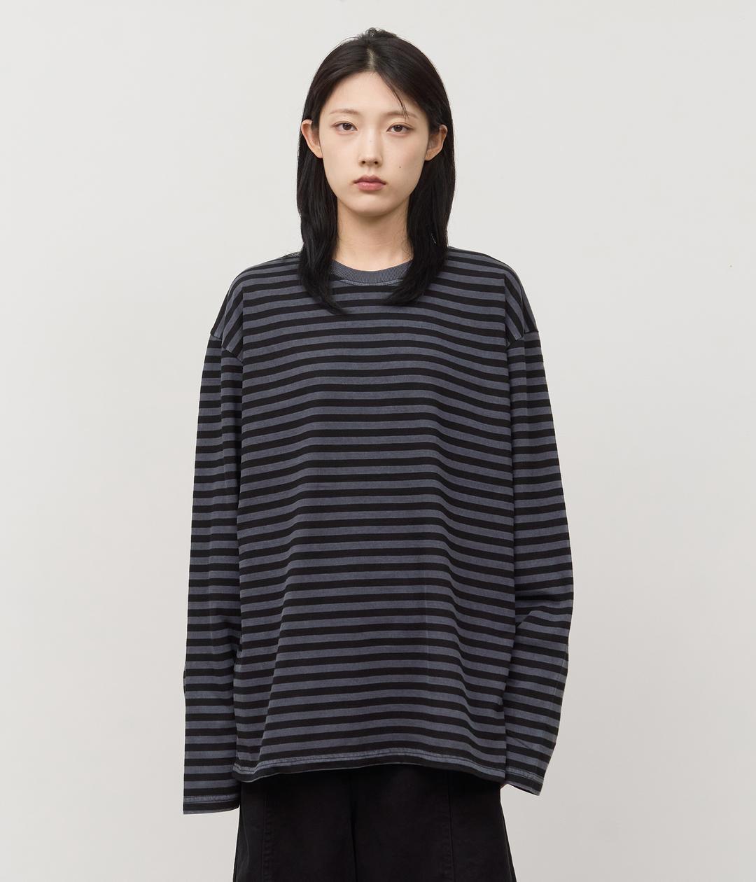 O Pigment Striped Longsleeve (4color)