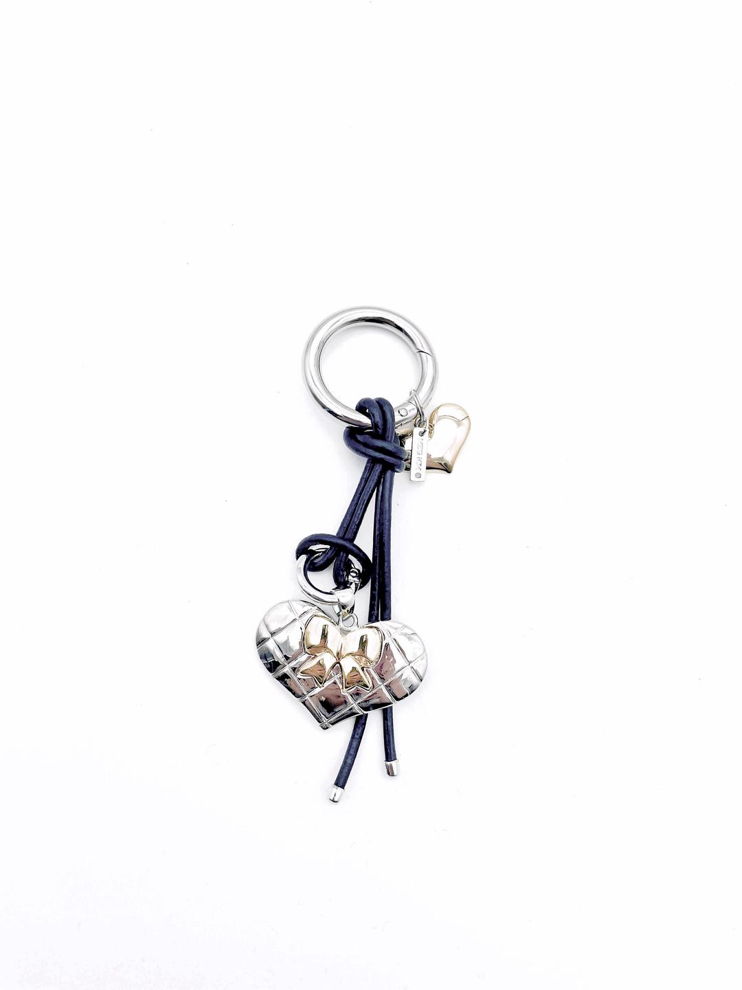 HEART METAL KEY RING (GOLD)
