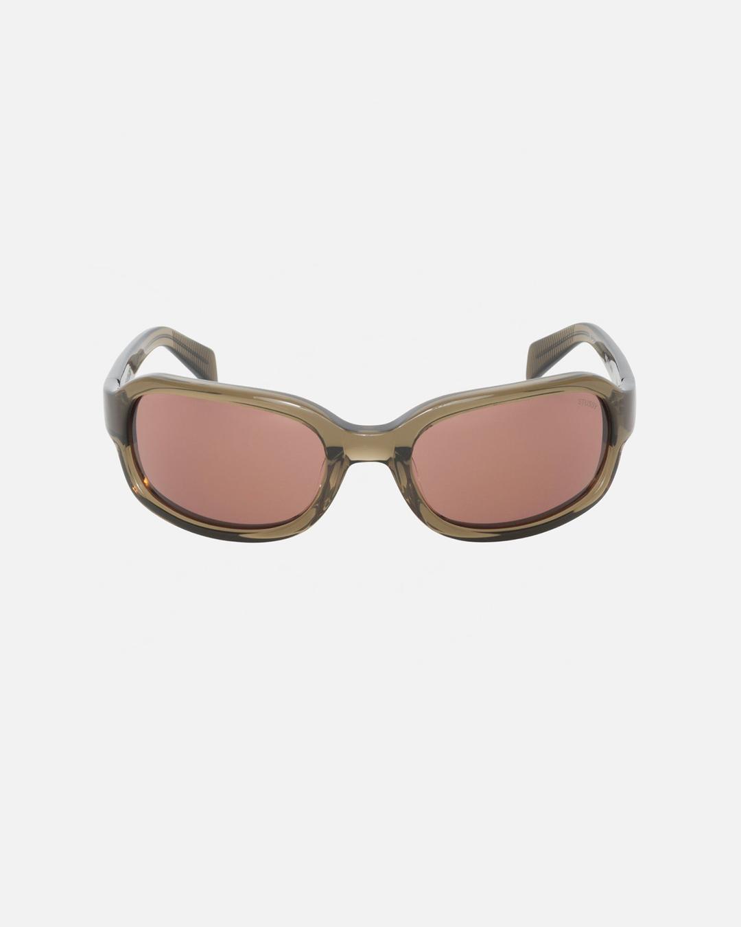 ROME SUNGLASSES - Brown / Pink Lens / ONE SIZE