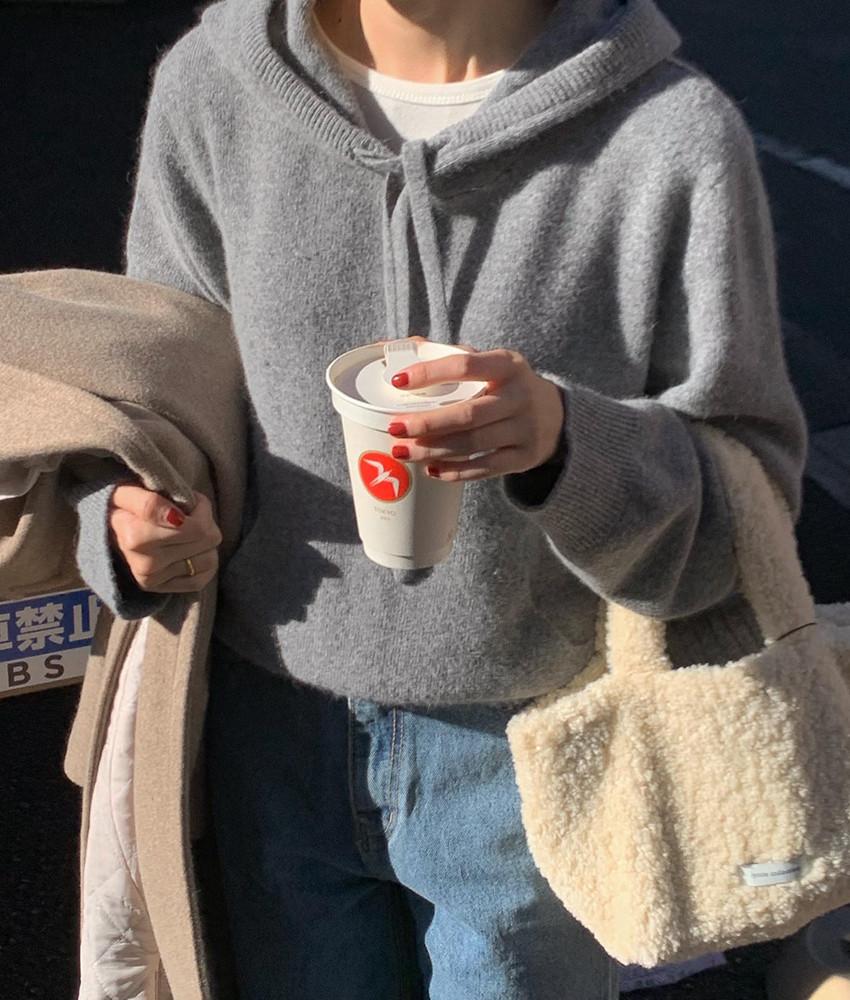 본트 라쿤 후드니트 3color! / 후드니트 겨울니트 데일리후드니트 여성울니트