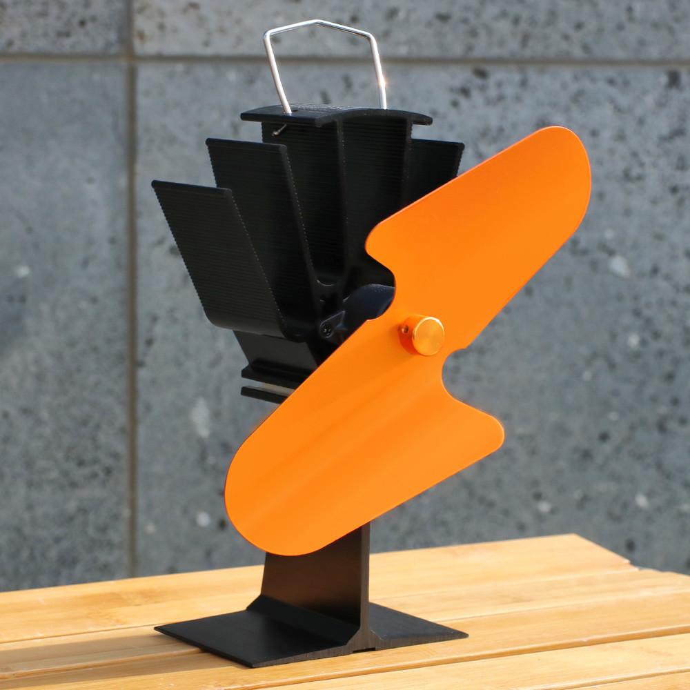 무동력 에코팬 캠핑 써큘레이터 TEF 난로 무동력팬 등유 순환 2엽 골드