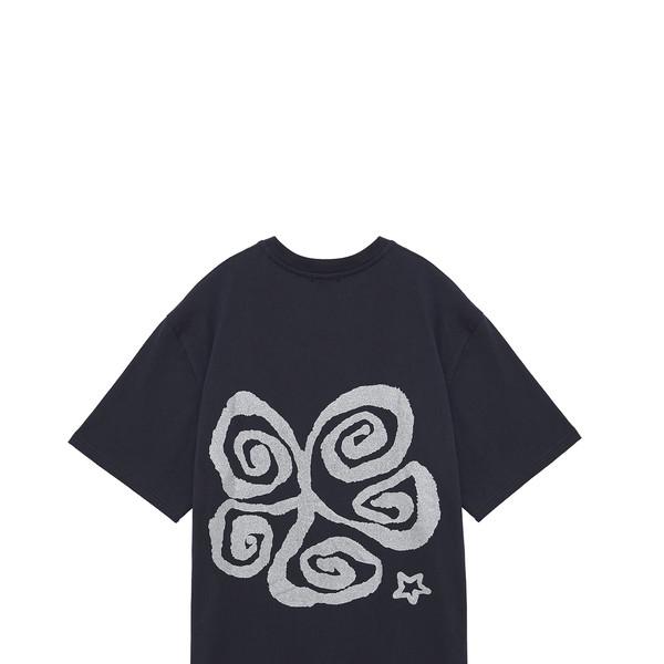 [5/7 발송] Spiral T shirt [Navy]