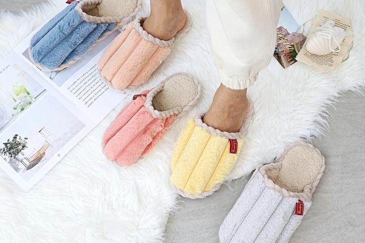 파스텔 털실내화 층간소음 거실화 실내 방한 슬리퍼 5color