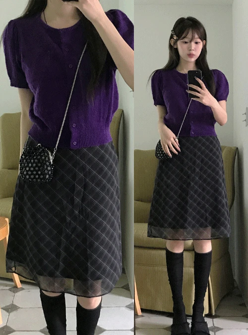 레나 하프 가디건  (4color)