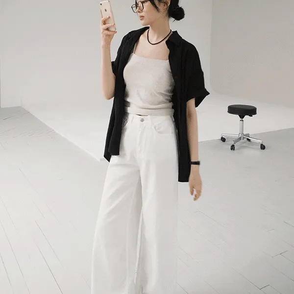 [여름바지👖] 썸머 플레인 코튼팬츠 - 3 size