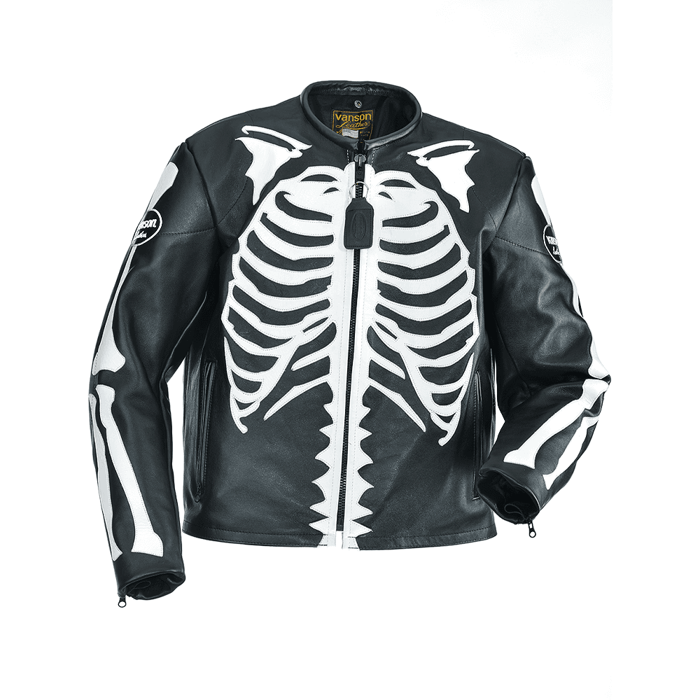 Bones Flat-Track Motorcycle Leather Jacket