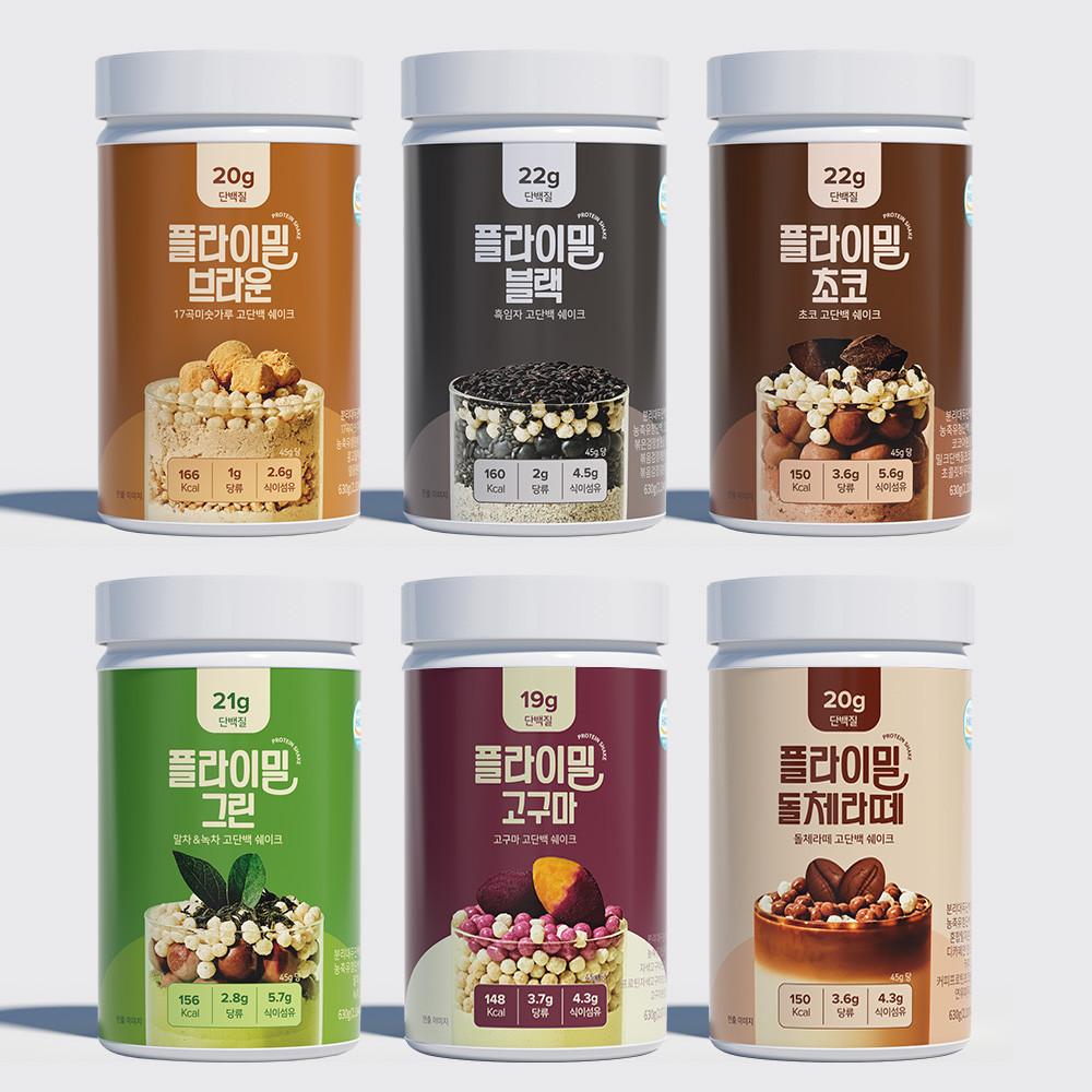 플라이밀 단백질 쉐이크 대용량 630g x 5통 [원산지:상세설명에 표시]