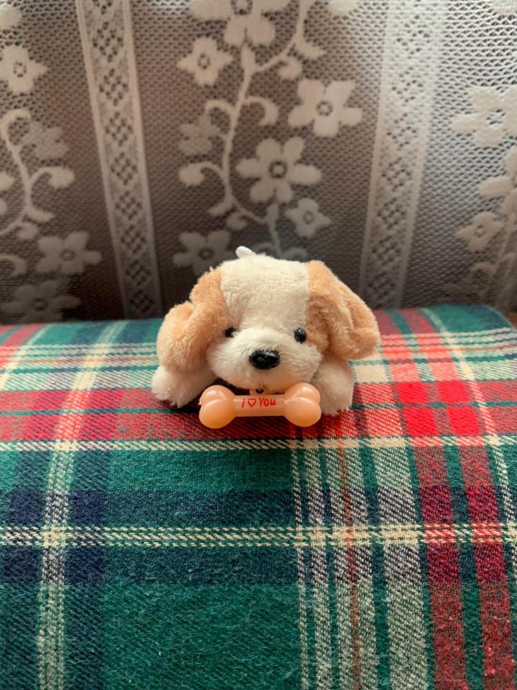 강아지 아이러브유 인형 키링 퍼피 가방고리 키홀더