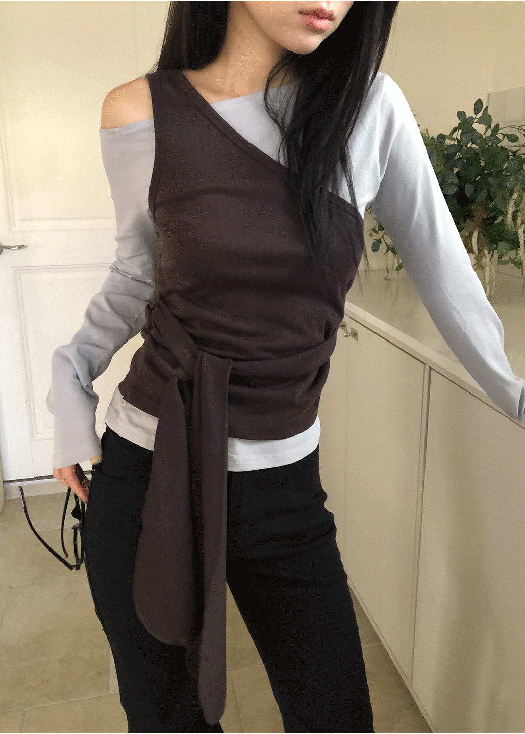 서울베이스드 MIX LAYERED TEE