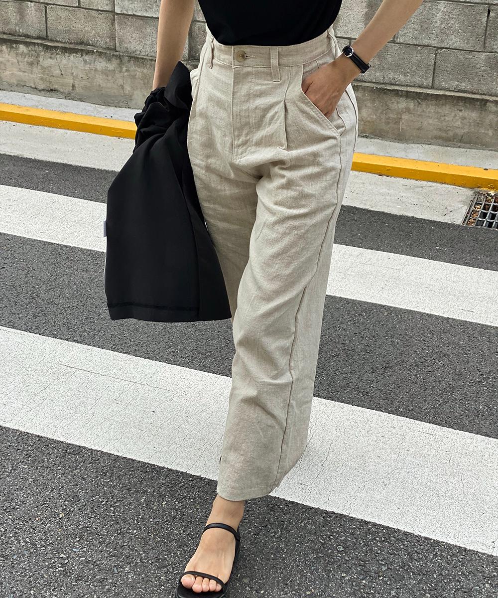 레벨 린넨 팬츠 (natural)(2colors)