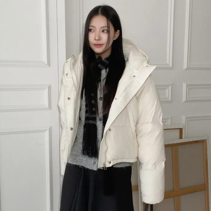 Arc Puffer Jacket Soft Ivory