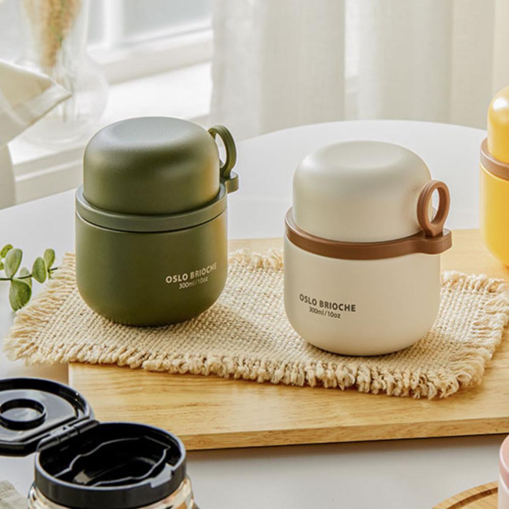 오슬로 브리오슈 스텐 316 보온 이유식용기 보온통 도시락 죽통 푸드자 300ml