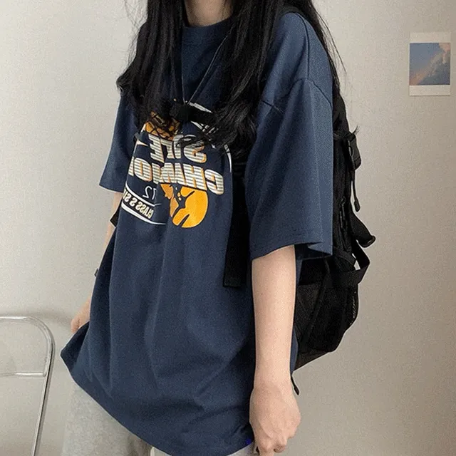 [당일출고!/원단굿!/오버핏] 꾸안꾸 빈티지 스테이트 챔피언 반팔티 *여름신상