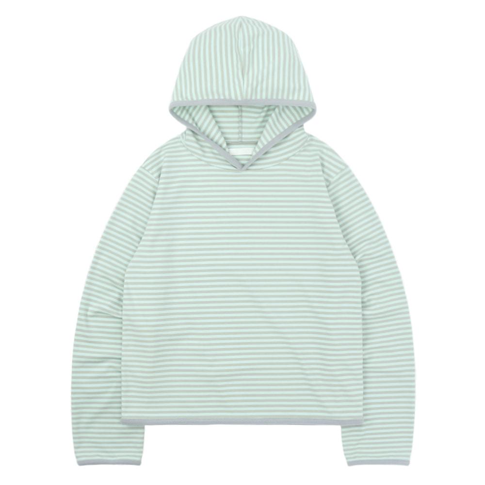 Stripe Taped Hoodie - Mint