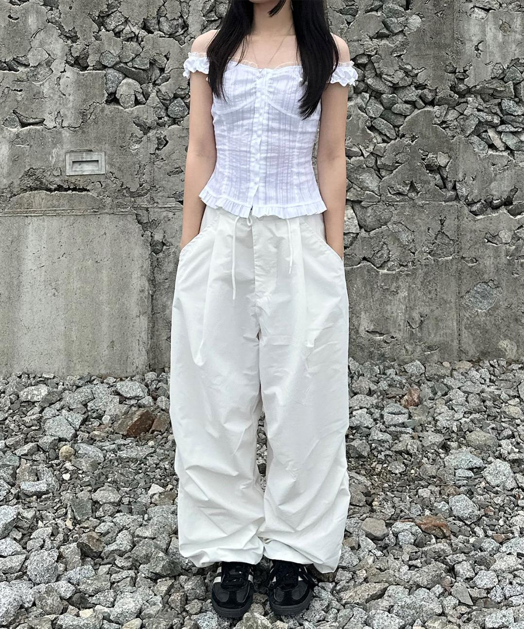 워프 나일론 파라슈트 팬츠