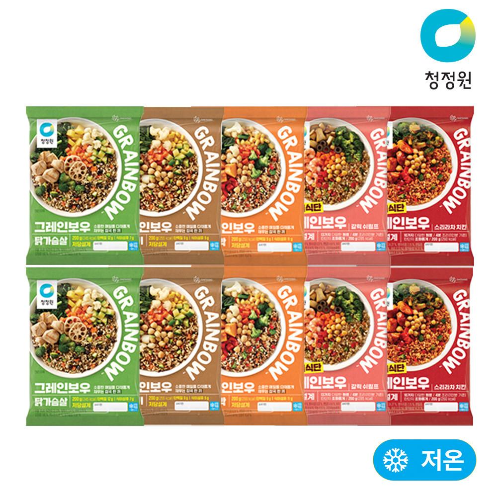 [청정원] 그레인보우 닭가슴살 200g 5개+5개 5종 외 택 3
