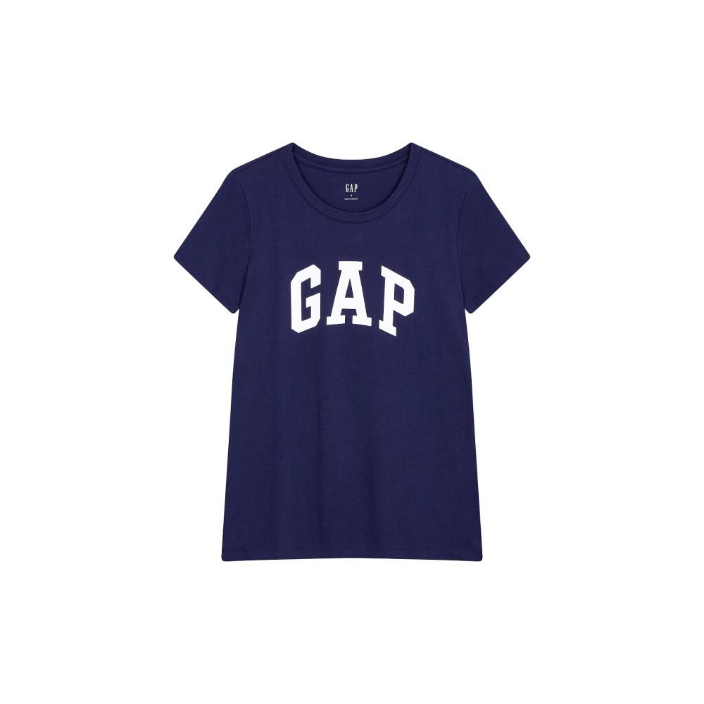 [GAP Adults] [여성] 프론트 로고 크루넥 티셔츠_네이비 5123226003
