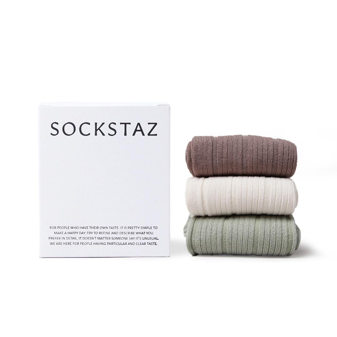 STG022 SOCKSTAZ Rib & Rib 3P 기프트세트
