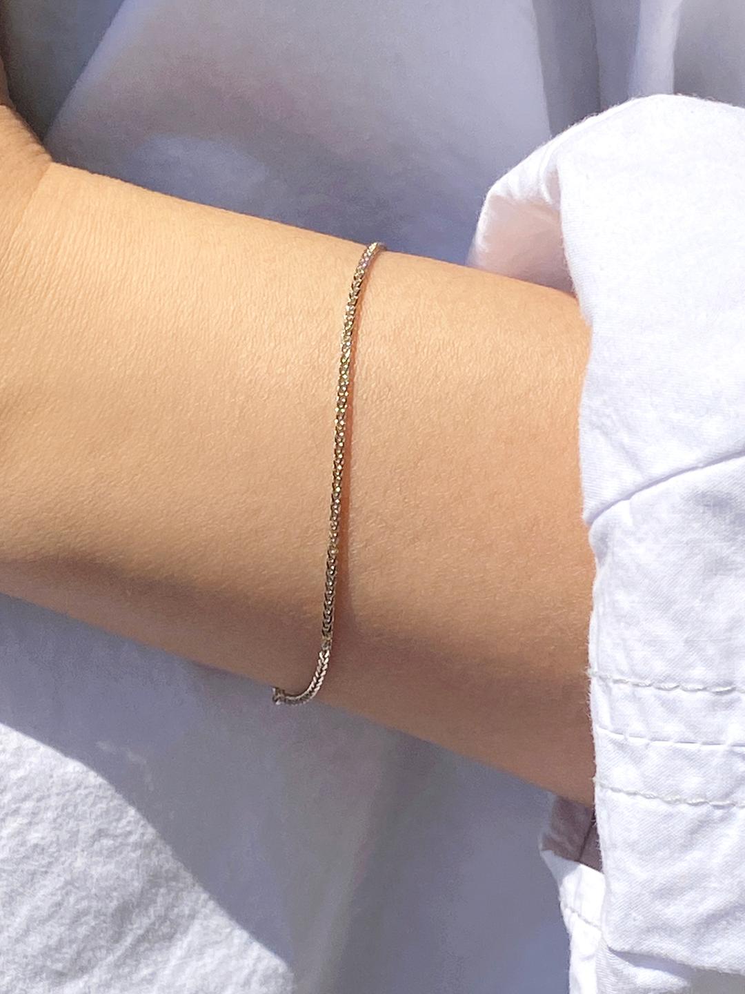 볼륨체인슬림팔찌 14K 18K