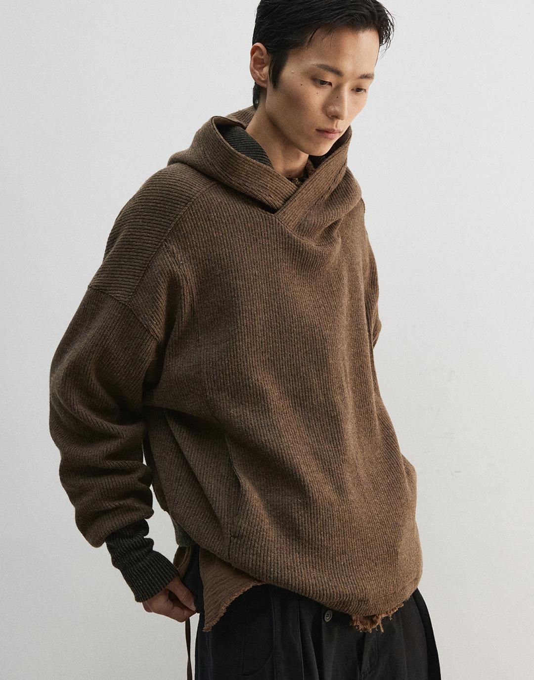 Balaclava Hoodie (Brown)