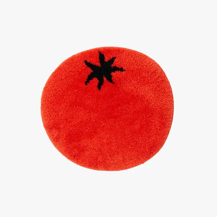 코지웰컴매트 라운드 DROP TOMATO 45X42cm