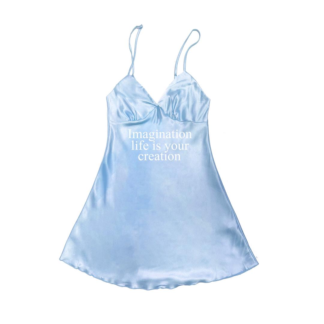 Imagination Slip Dress Blue - XS / Blue