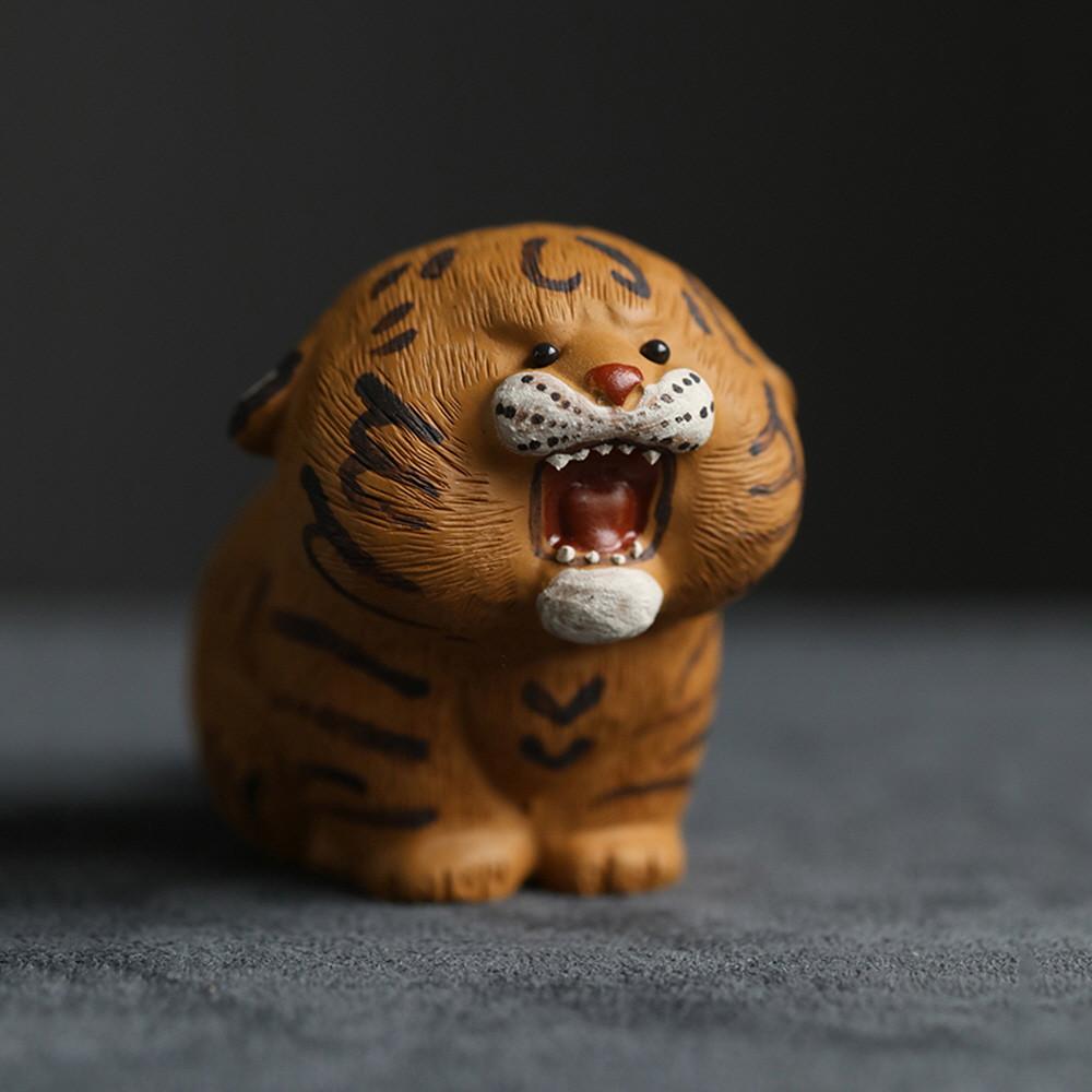 더큰솔 아기호랑이 차총 다우 티오브제 차도구 다도 다기 자사호 악세사리 찻자리 애완