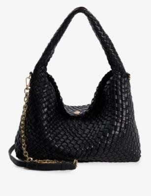Deliberate large woven shoulder bag