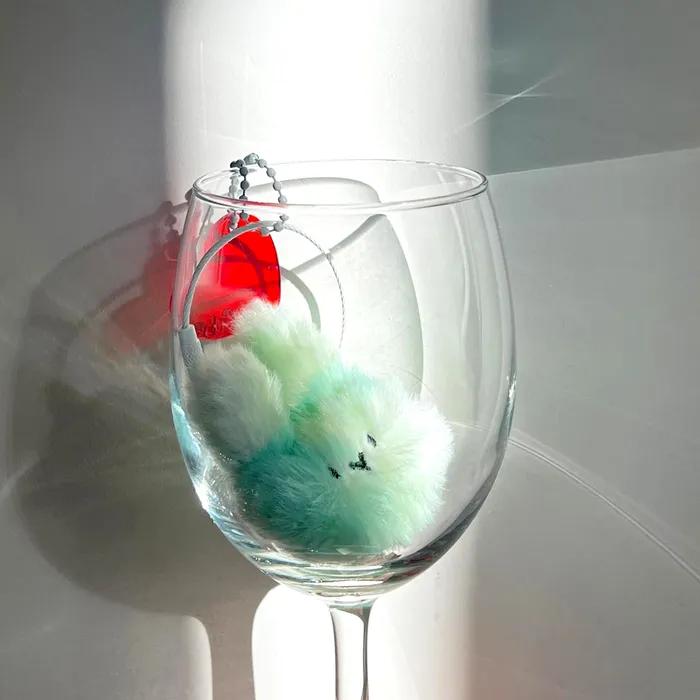 mini bunny key ring - Melon soda