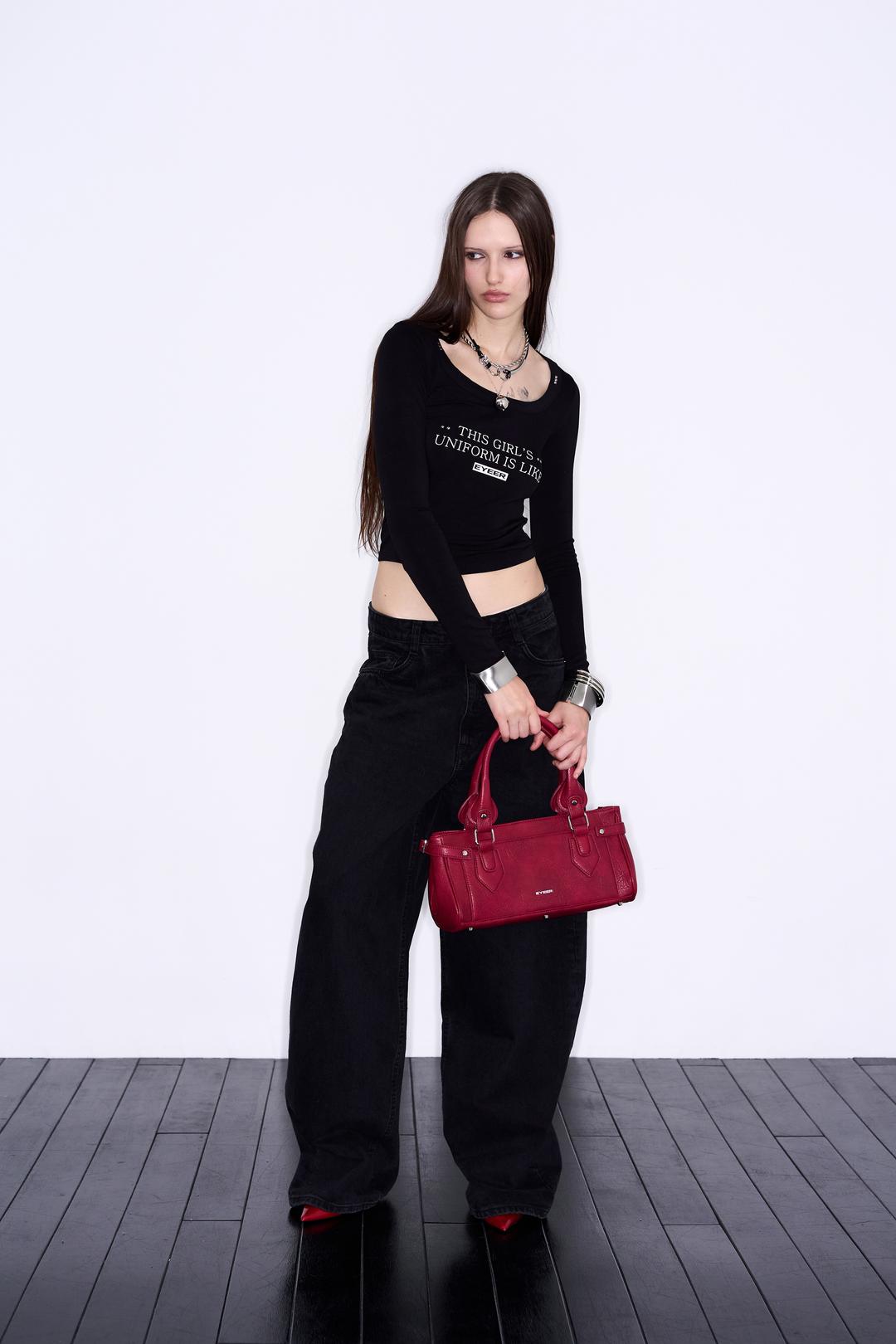 [10/28 예약배송] ER Square Shoulder Bag - Red