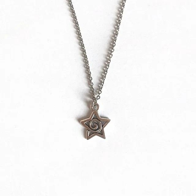 star spiral chain necklace <3 스타 스파이럴 써지컬스틸 체인 목걸이