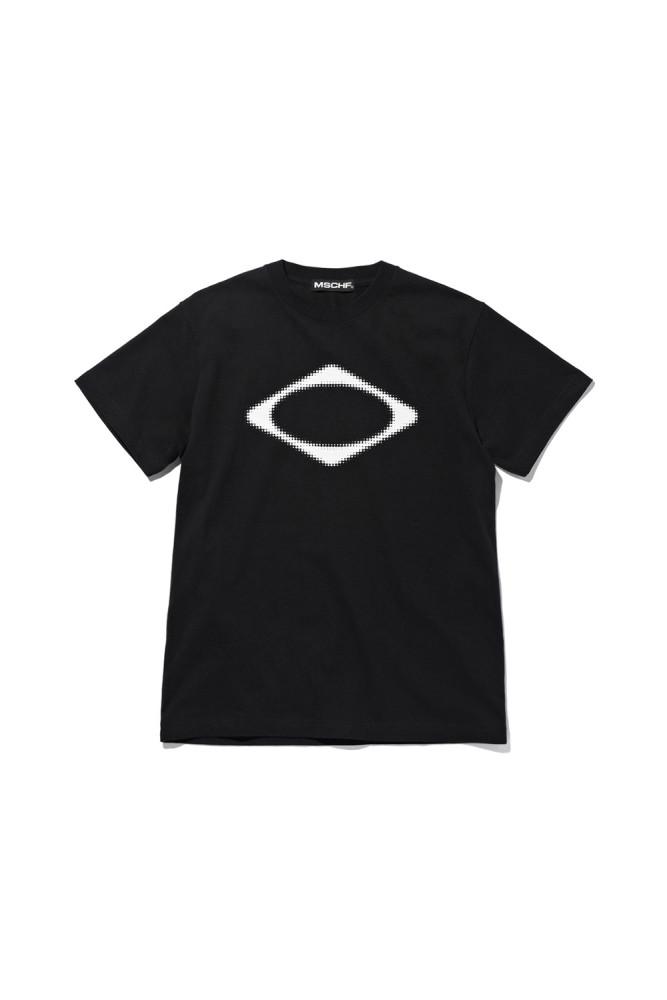미스치프 MISCHIEF RHOMBUS BLUR T-SHIRTS BASIC BLACK